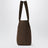 Small Brian dark brown cotton tote bag