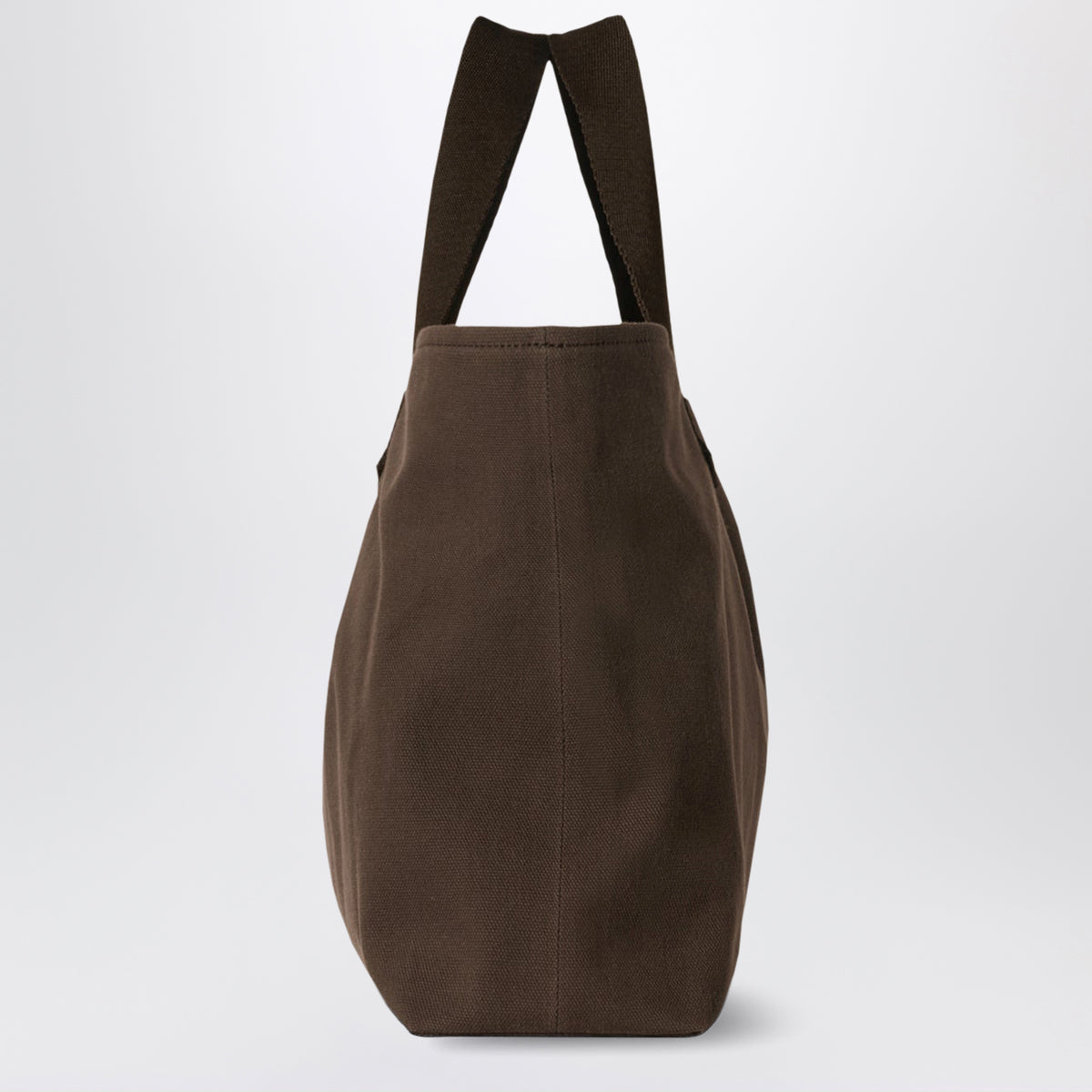 Sac cabas Brian moyen marron foncé en coton