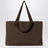 Sac cabas Brian moyen marron foncé en coton