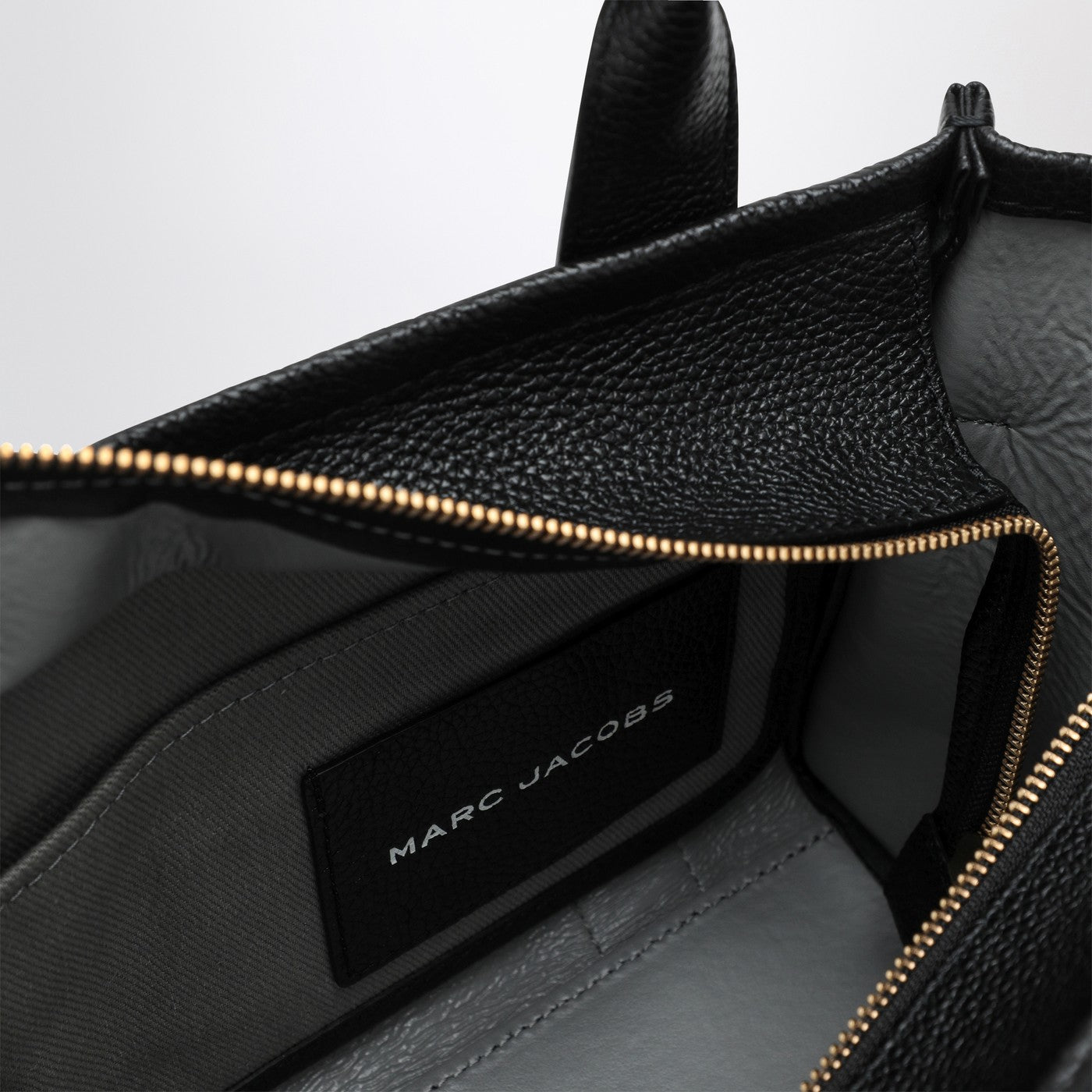 The Small Tote Bag nera in pelle