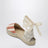 Espadrillas basse righe avorio/terracotta