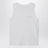 Débardeur côtelé blanc avec logo