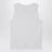 Débardeur côtelé blanc avec logo
