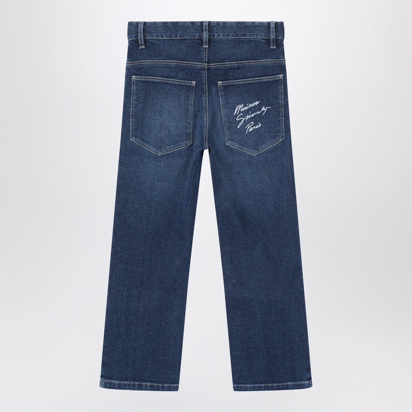 Blue denim jeans