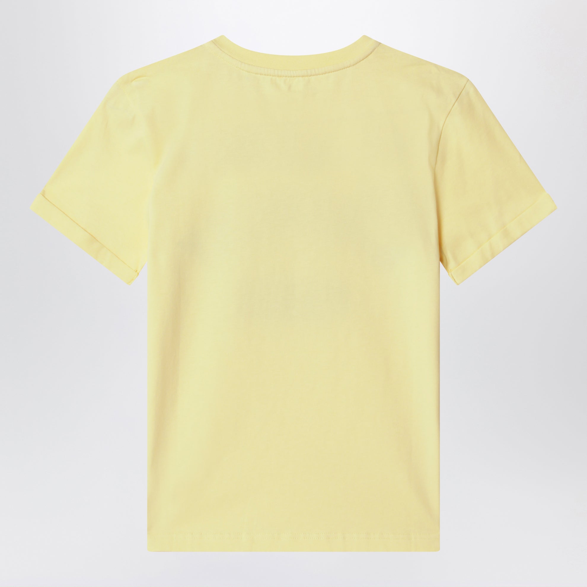 Yellow T-shirt with embroidered logo