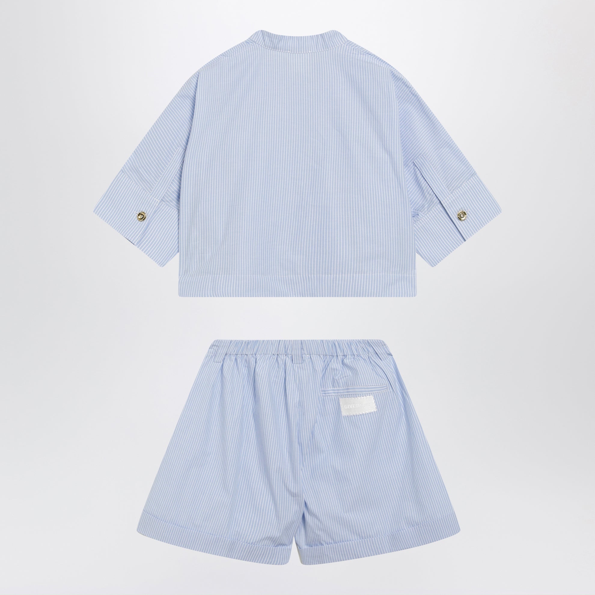 Light blue cotton two-piece set