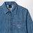 Blue denim shirt with logo embroidery