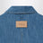 Blue denim shirt with logo embroidery