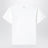 T-shirt blanc en coton avec logo brodé