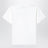 T-shirt blanc en coton avec logo brodé