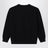 Pull noir en mélange de coton et cachemire