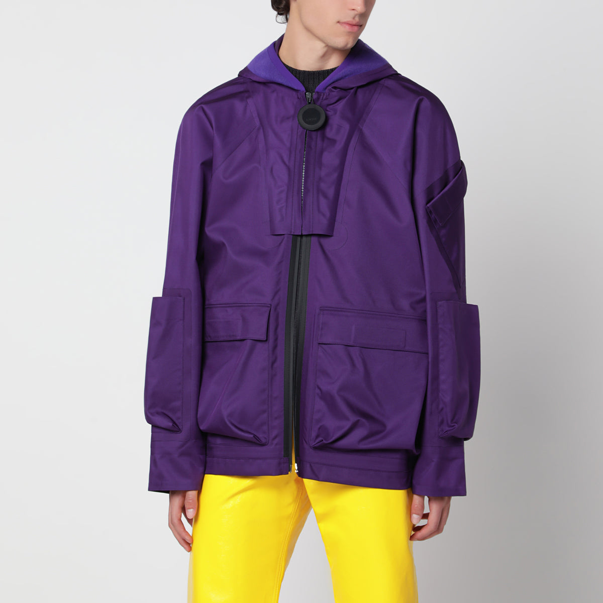 Purple polyamide jacket