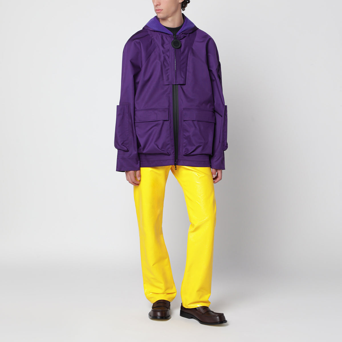 Purple polyamide jacket