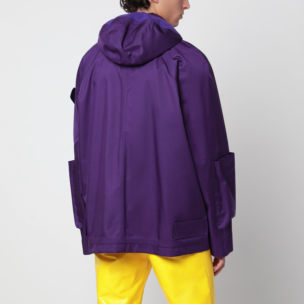 Purple polyamide jacket