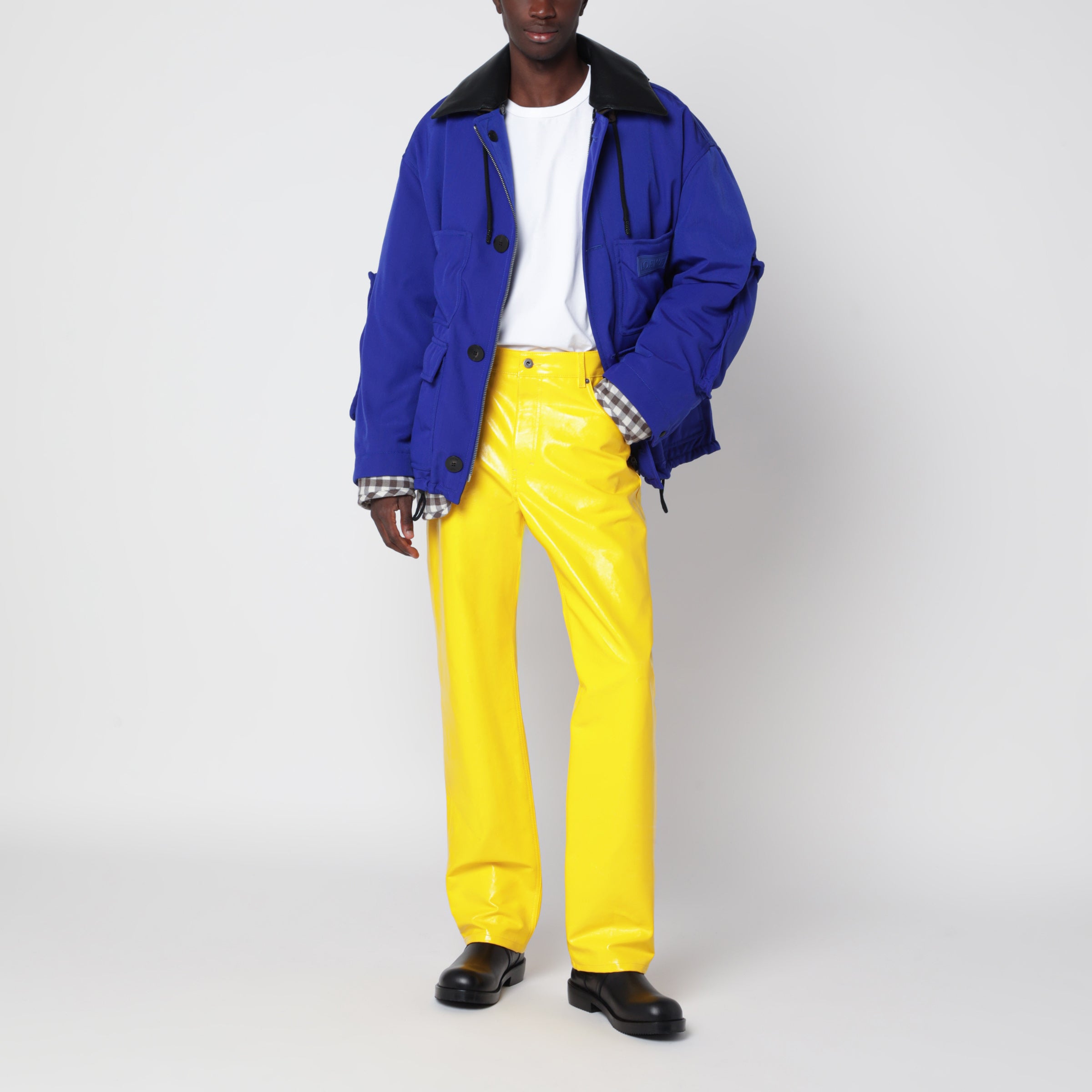 Loewe Yellow cotton blend trousers | TheDoubleF