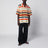 Regular-fit cotton twill pants in dark navy
