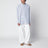 Camicia azzurra con motivo a righe
