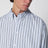 Camicia azzurra con motivo a righe