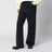 Anagram black wide-leg cotton jeans