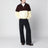 Anagram black wide-leg cotton jeans
