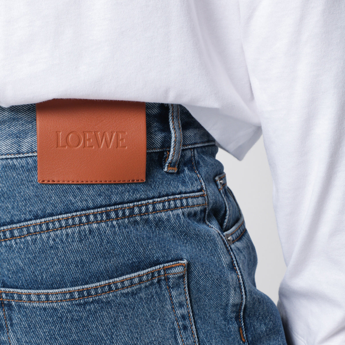 Baggy Anagram blue cotton denim jeans