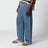 Baggy-Jeans Anagram aus Baumwoll-Denim in Blau