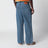 Baggy-Jeans Anagram aus Baumwoll-Denim in Blau
