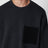 Anthrazitgrauer Pullover aus Baumwollmischung