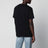T-shirt in cotone nera con logo Anagram