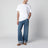 White cotton T-shirt with Anagram logo