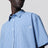 Camicia a maniche corte in cotone a quadri blu/bianca