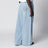 Pantaloni con coulisse in denim blu lavato