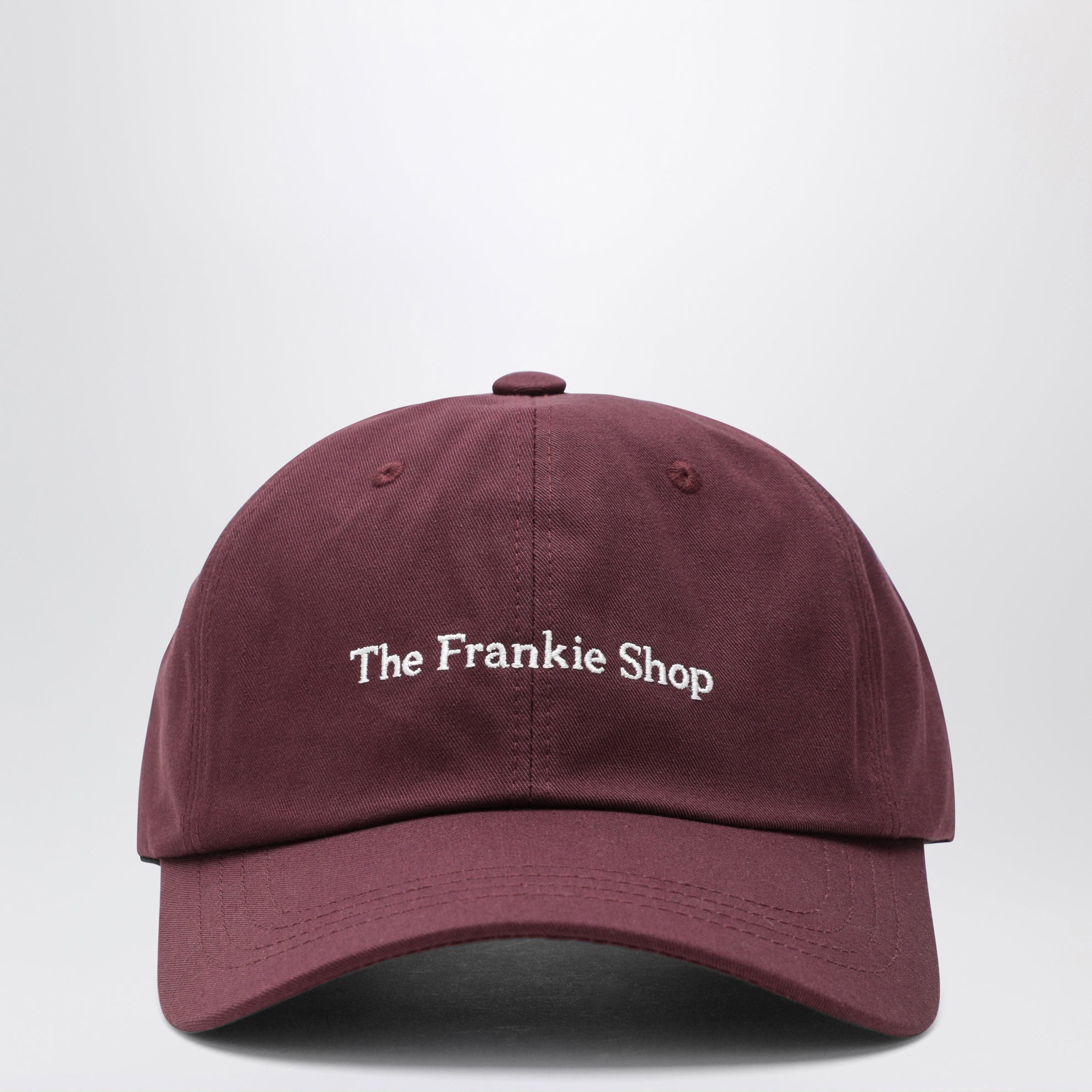 Frankie burgundy cotton baseball cap