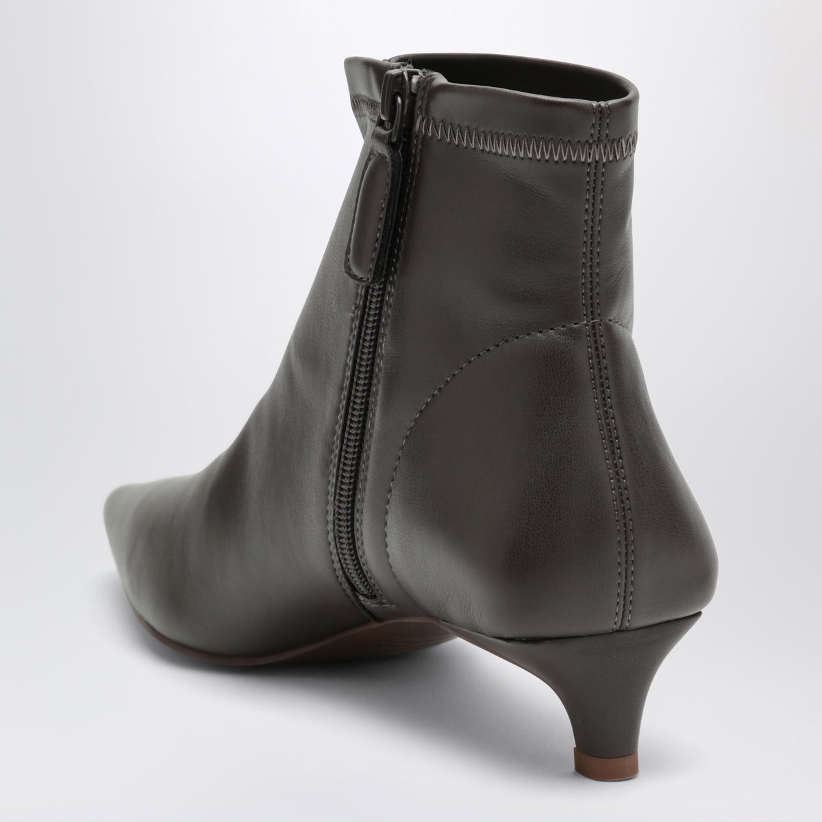 Brown Hailey leather ankle boots