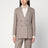 Double-breasted cashmere jacket in dove color