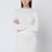 Ivory sweater in stretch cashmere knit