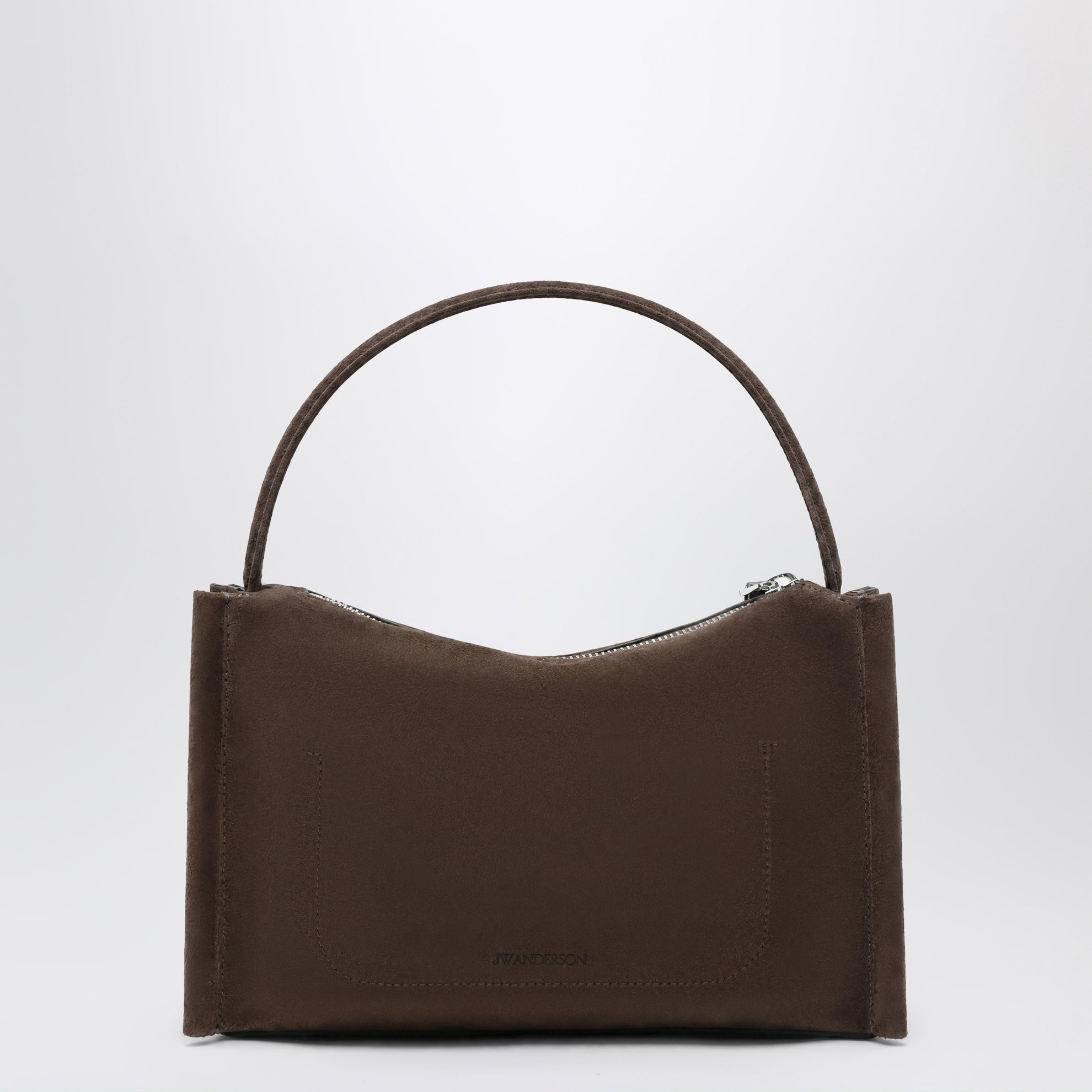 Borsa Loafer in pelle scamosciata marrone