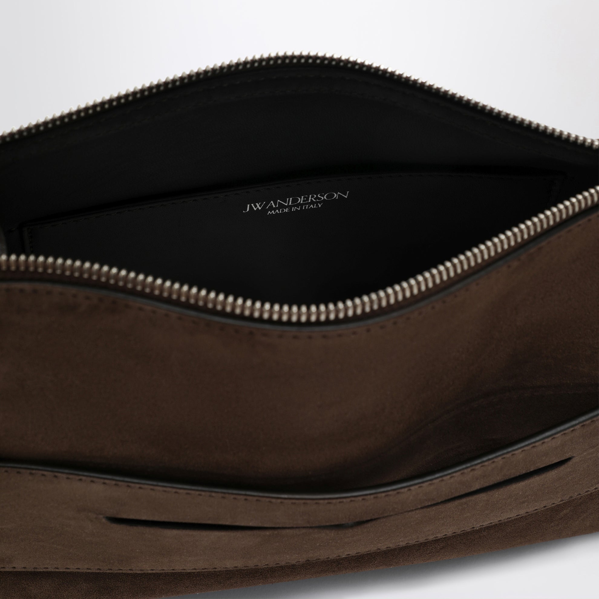Borsa Loafer in pelle scamosciata marrone