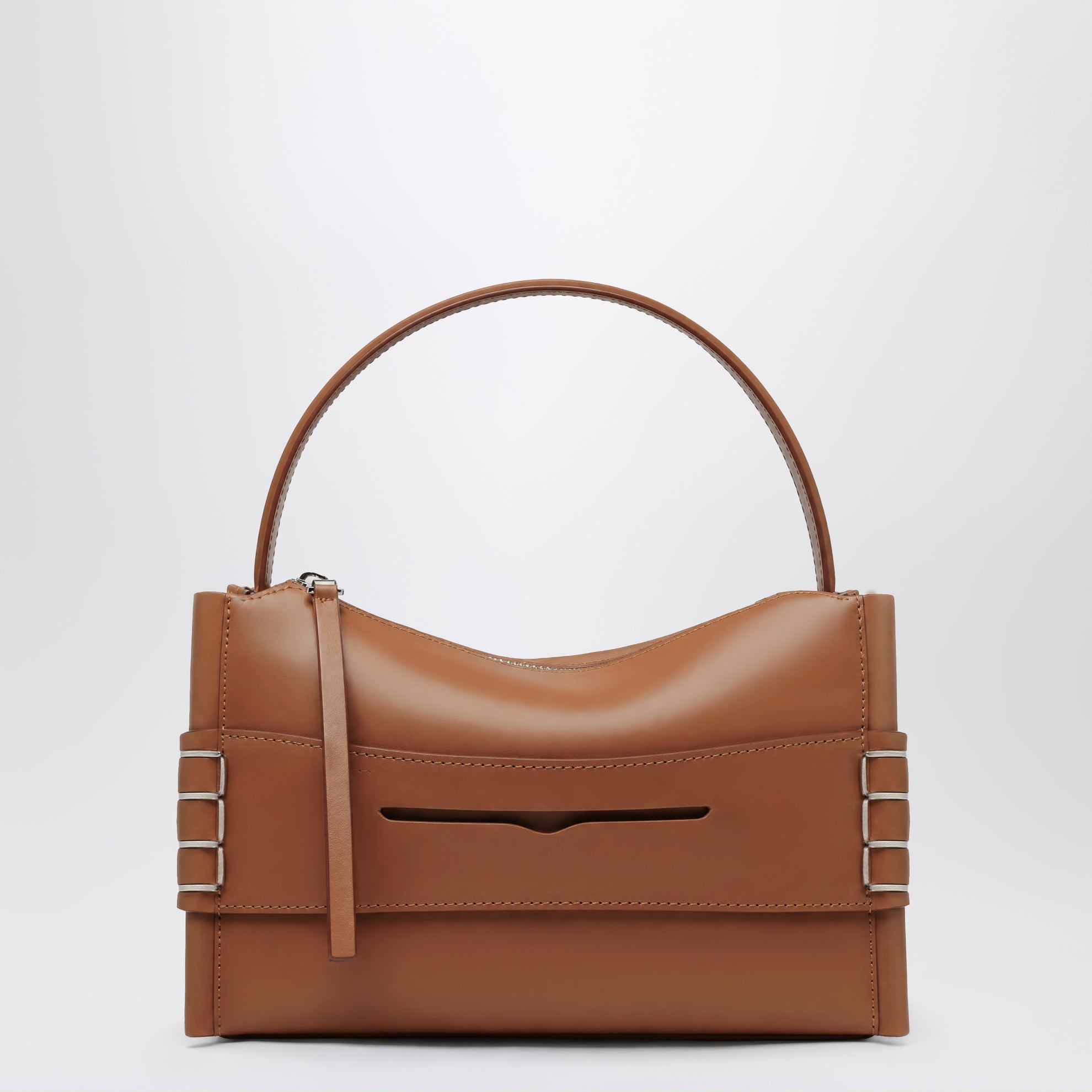 Borsa Loafer in pelle di vitello color tan