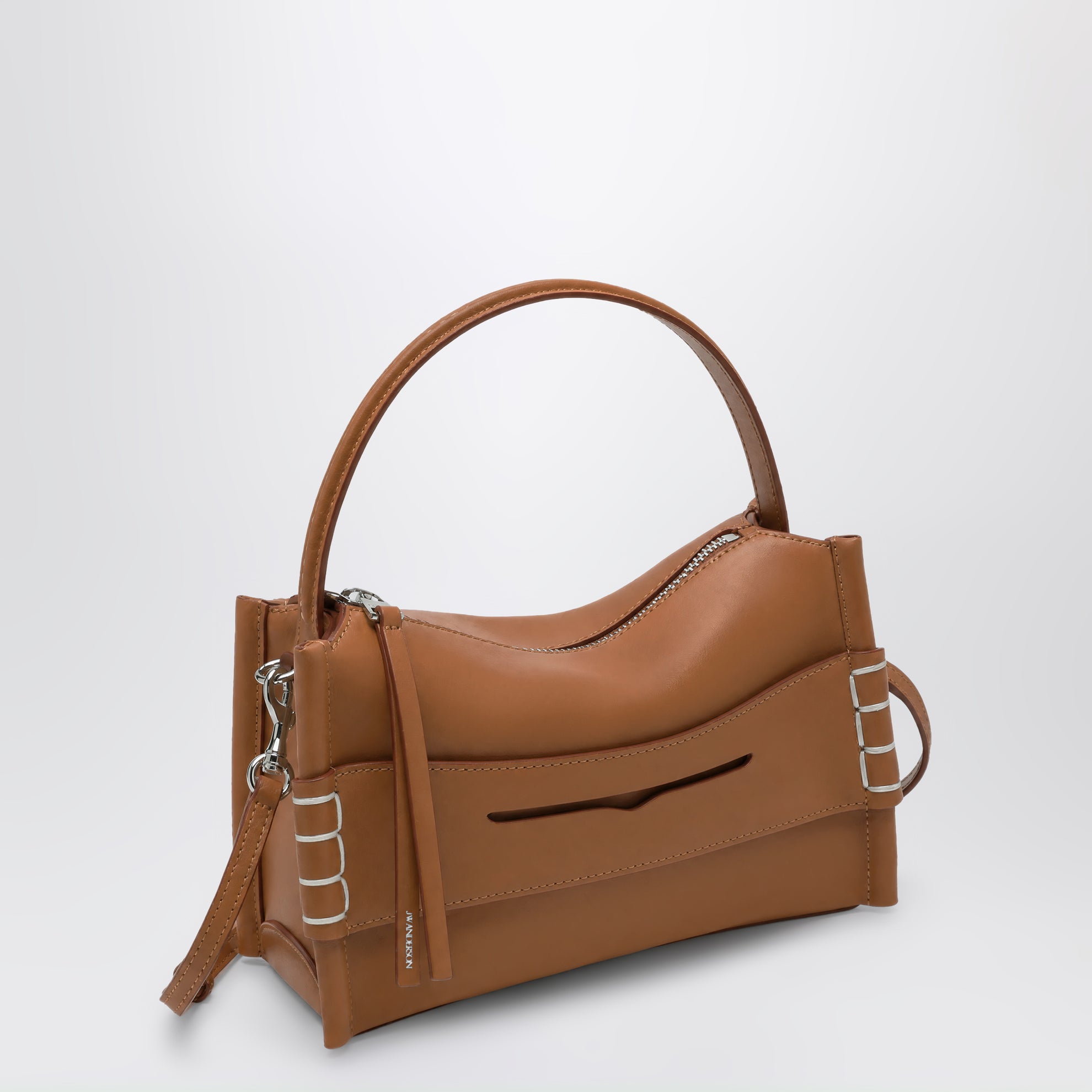Borsa Loafer in pelle di vitello color tan