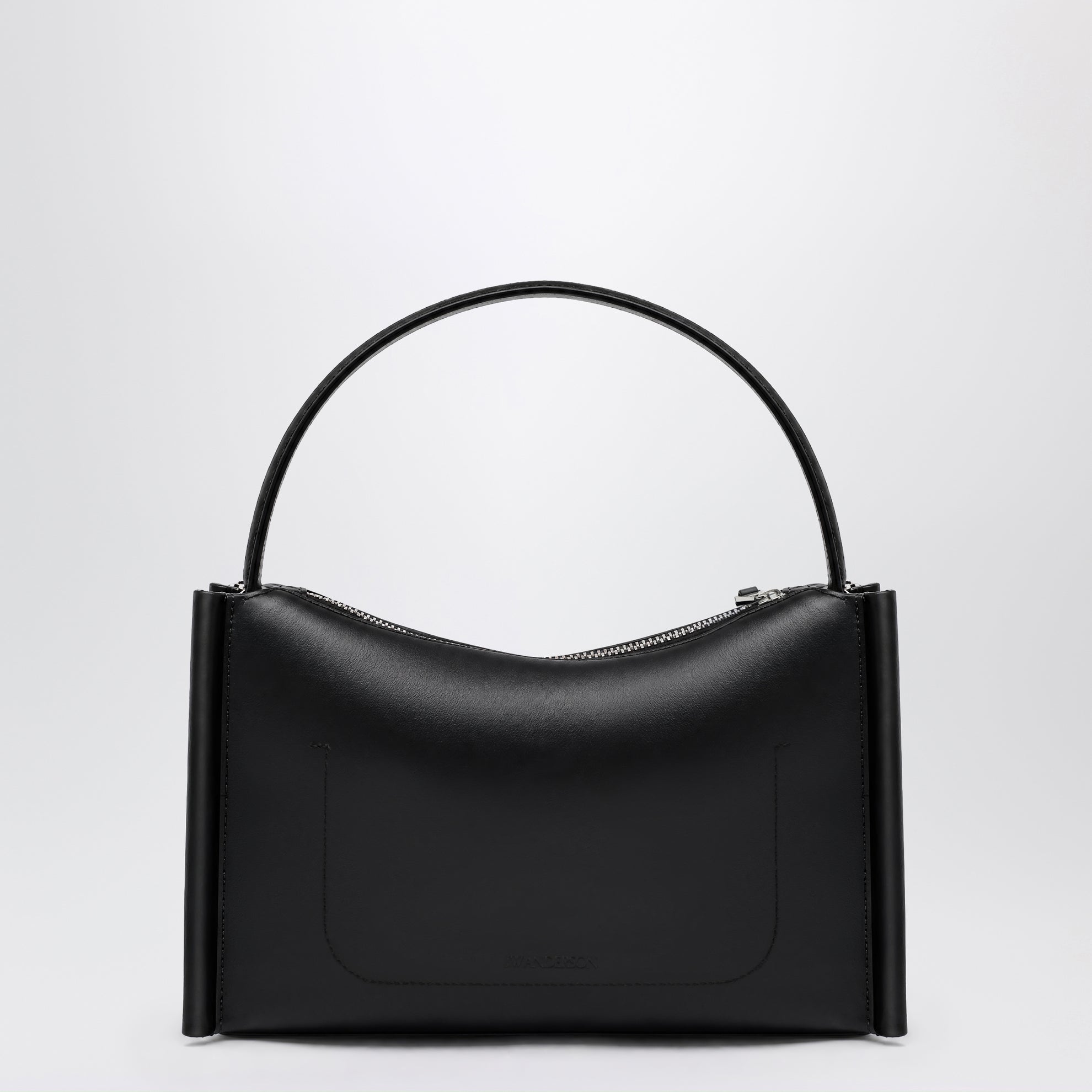 Handtasche Loafer aus Kalbsleder in Schwarz