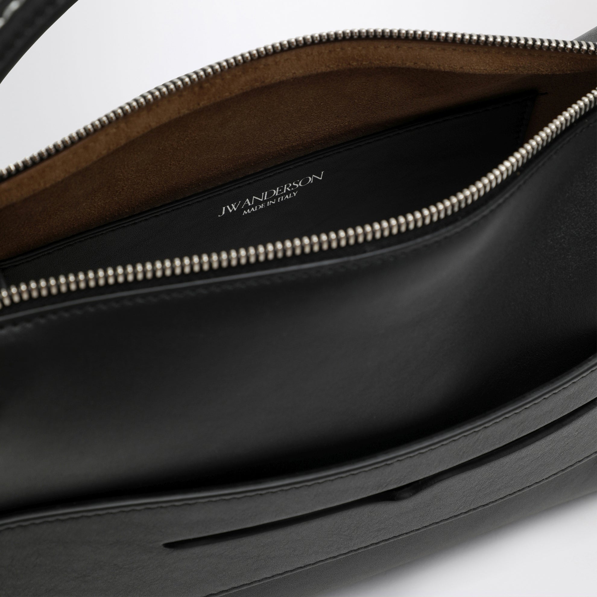 Handtasche Loafer aus Kalbsleder in Schwarz
