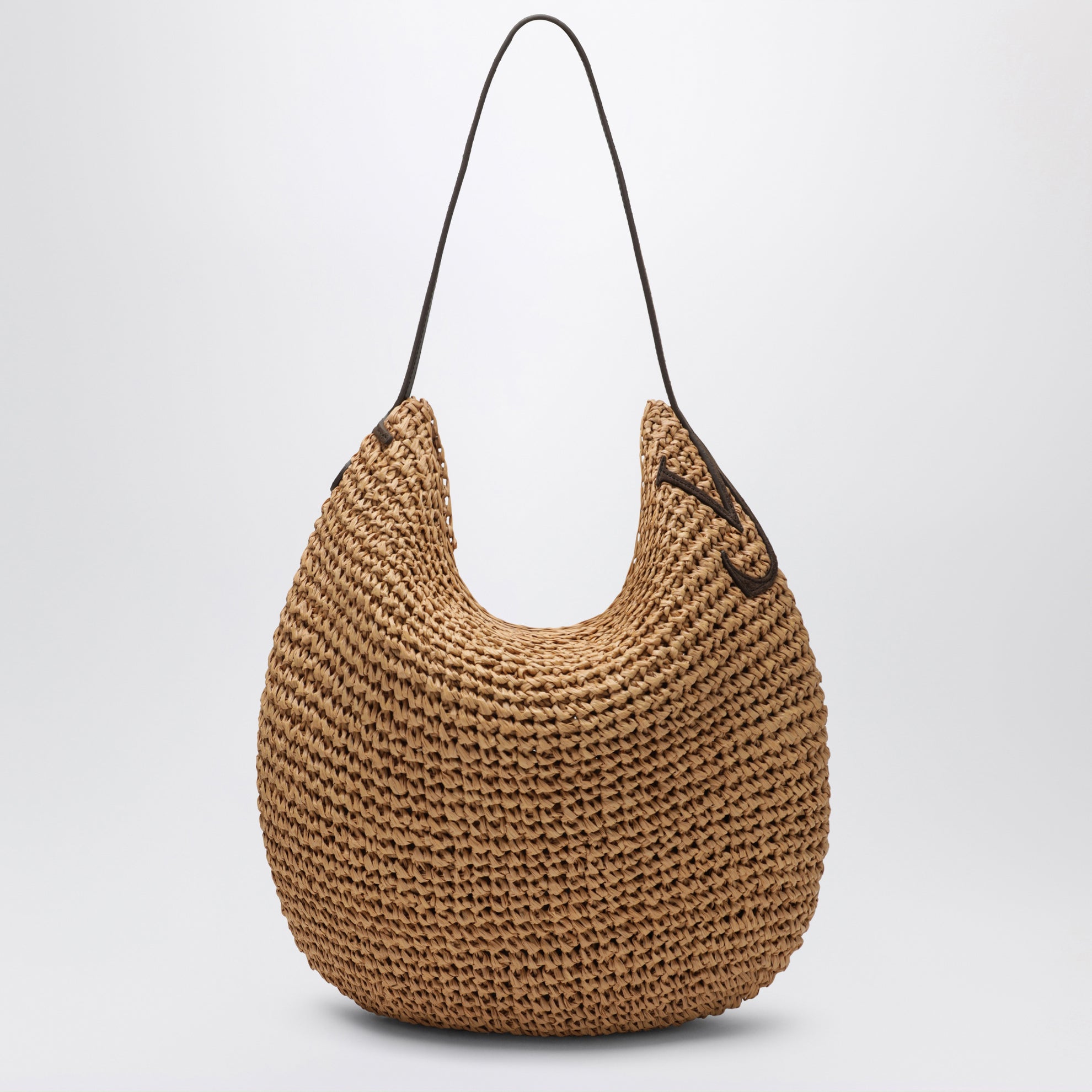 Grand sac Bulb en raphia naturel