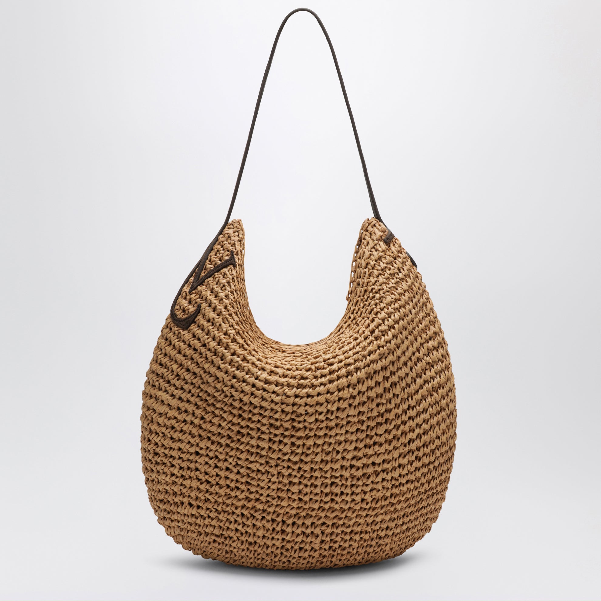 Grand sac Bulb en raphia naturel