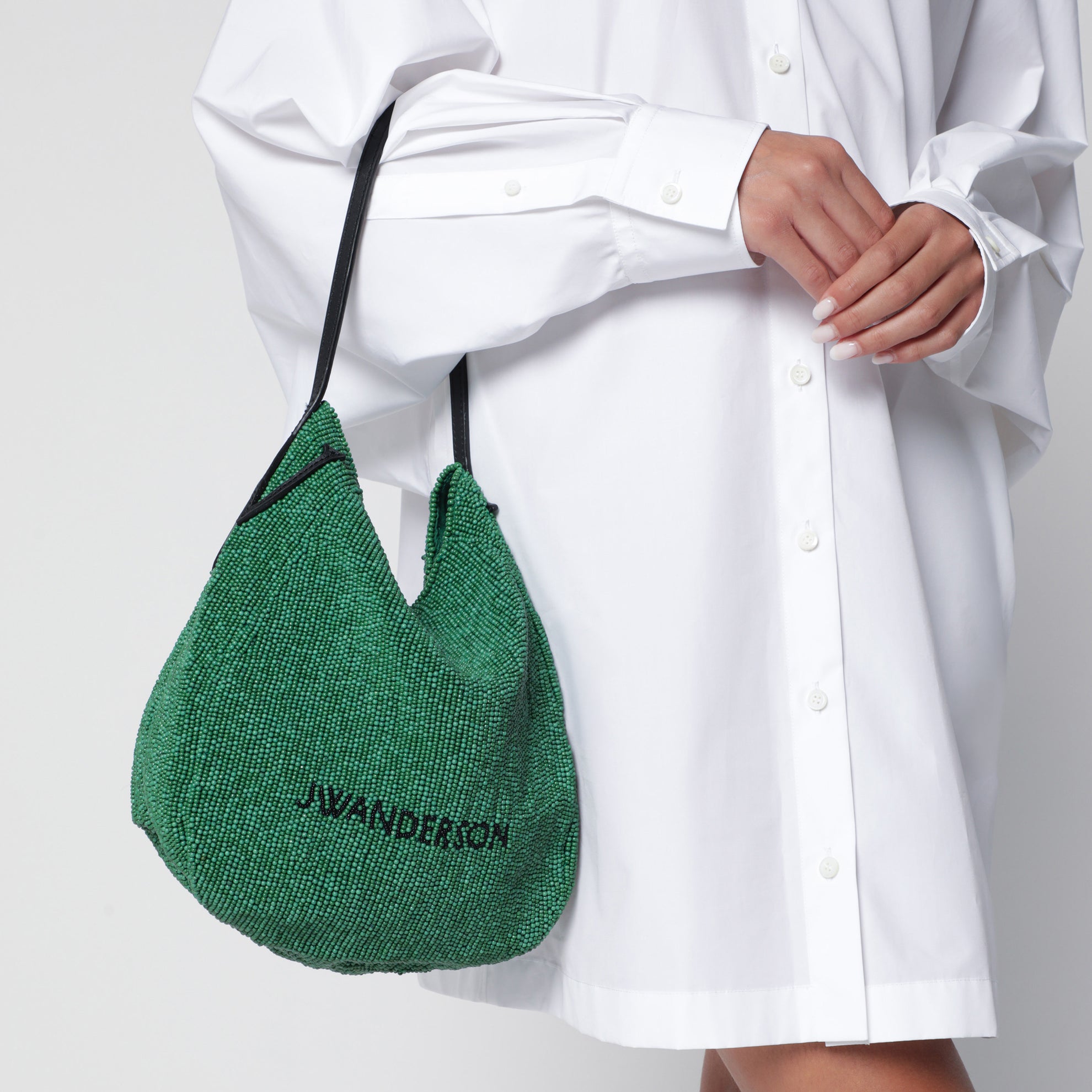 Petit sac Bulb en perles vertes