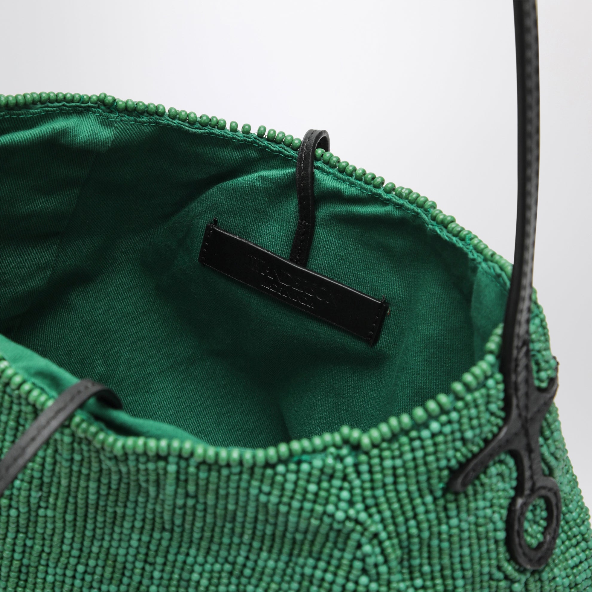 Petit sac Bulb en perles vertes
