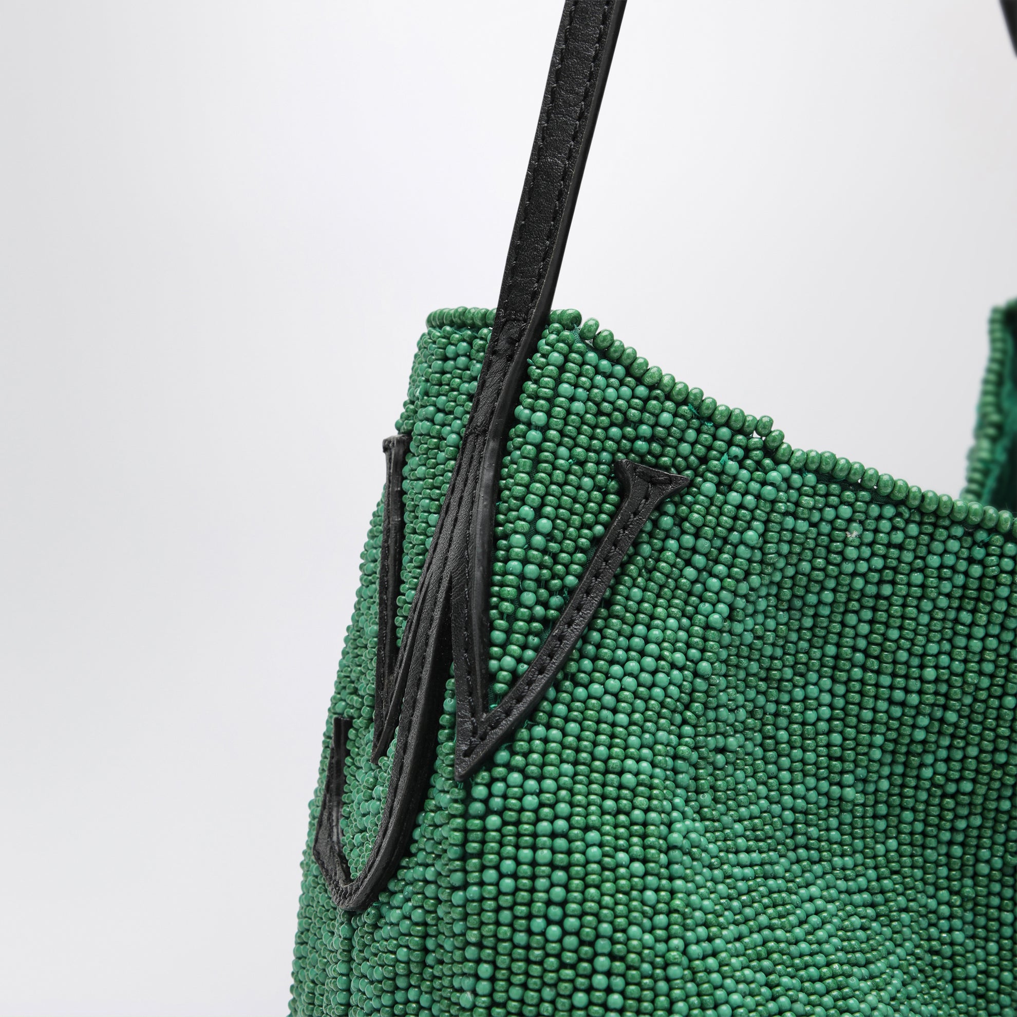 Petit sac Bulb en perles vertes