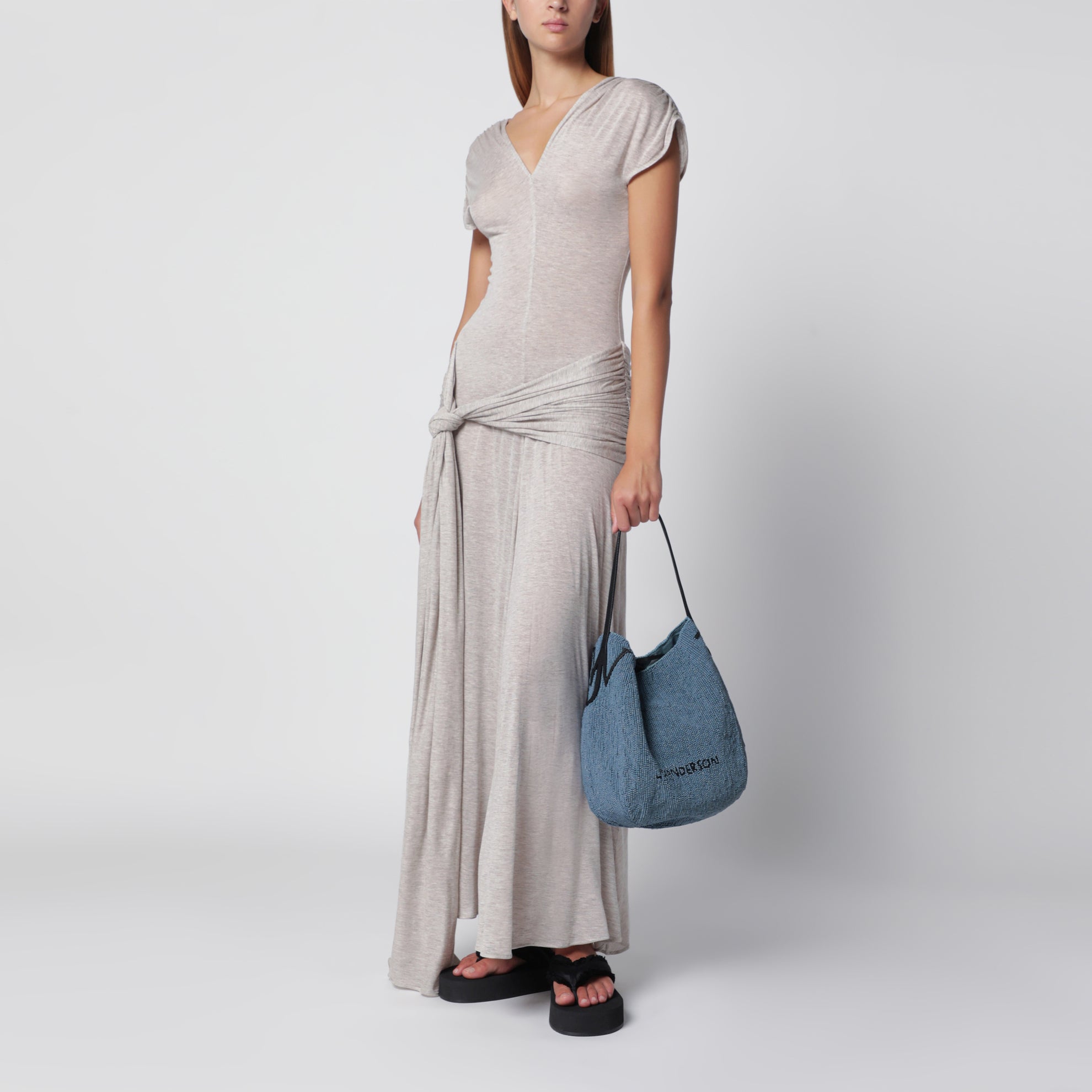 Sac Bulb petit en perles bleues