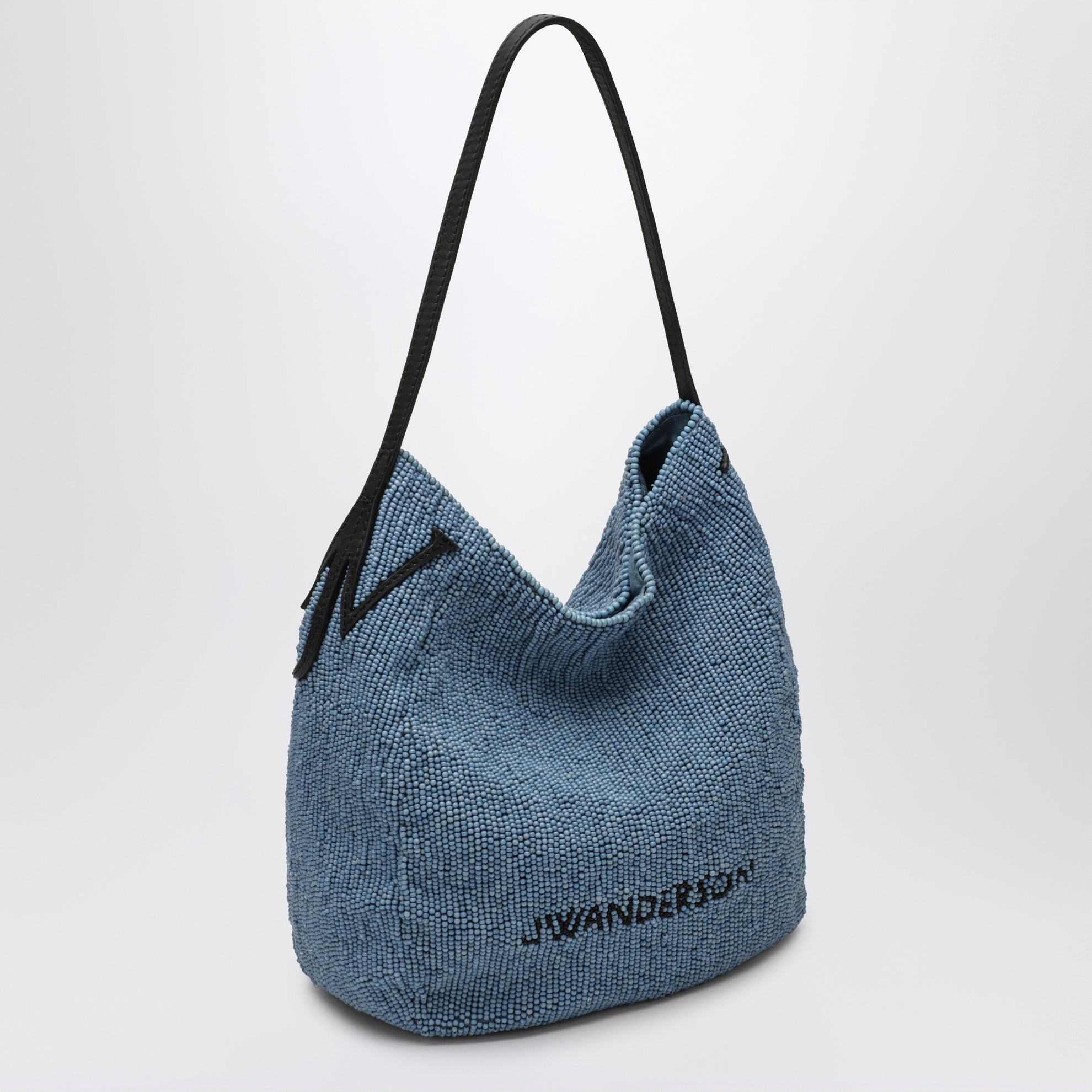 Sac Bulb petit en perles bleues