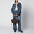 Borsa cabas Loafer allungata in pelle scamosciata marrone